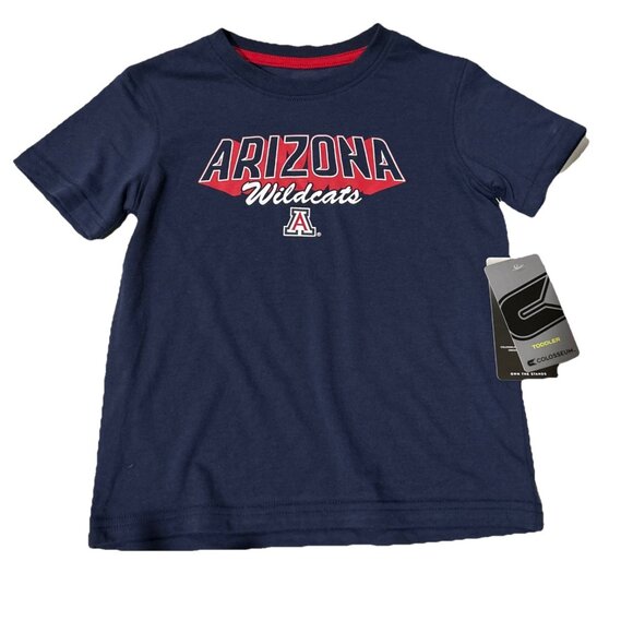NEW Arizona Wildcats Colosseum Navy Blue SS Crew Neck Tee T-Shirt Toddler 3T - Picture 1 of 5
